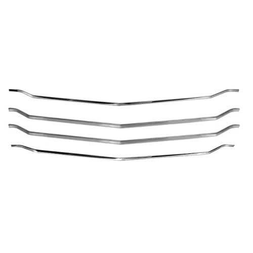 1972 Chevelle Stainless Grille Trim Set; 4-Pieces