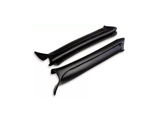 1968-72 Chevelle Convertible Pillar Post Moldings; Pair; Black