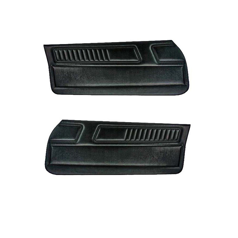 1970-71 Camaro; Standard Front Door Panel Pair; Black