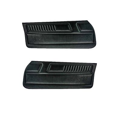 1970-71 Camaro; Standard Front Door Panel Pair; Black