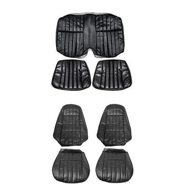 1979 Camaro; Front Bucket and Rear Seat Upholstery Set; Black