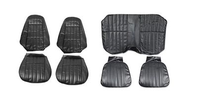 1977-78 Camaro; Standard Front Bucket Seats and Rear Seat Upholstery; Black