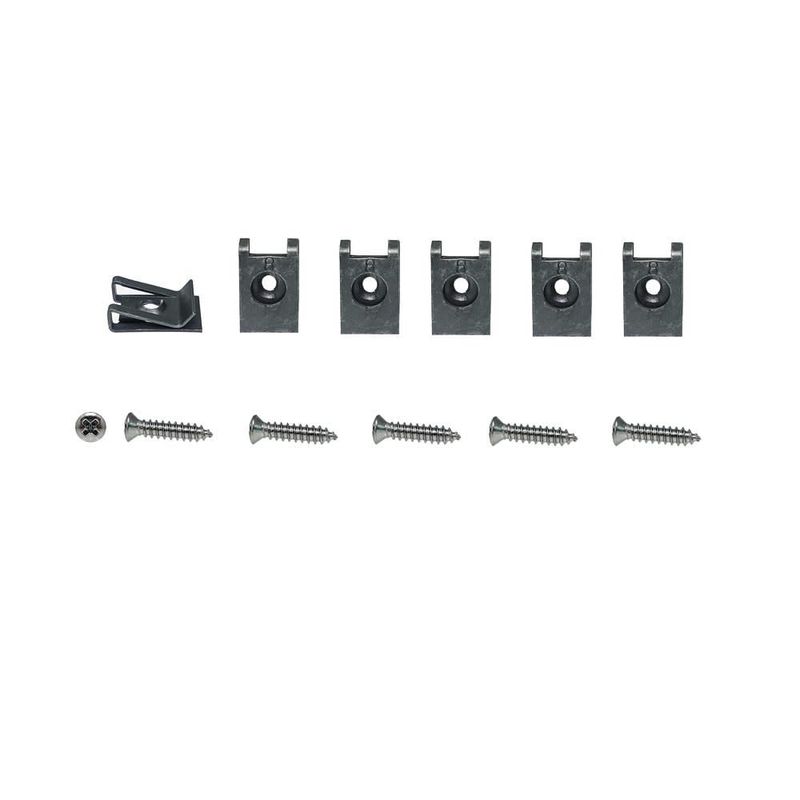 1974-77 Camaro; Stainless Chrome Headlight Bezel Mounting Kit