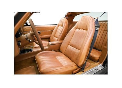 1978-79 Camaro; Standard Front Bucket and Rear Seat Upholstery Set; Camel; Zipper Back Covers
