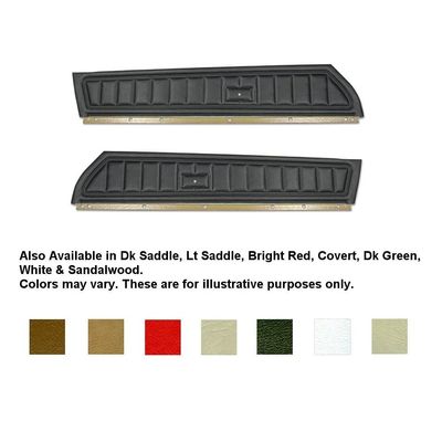 1973-75 Camaro; Front Door Panels; Pair; Black 1973-75 Camaro; Front Door Panels; Pair; Black