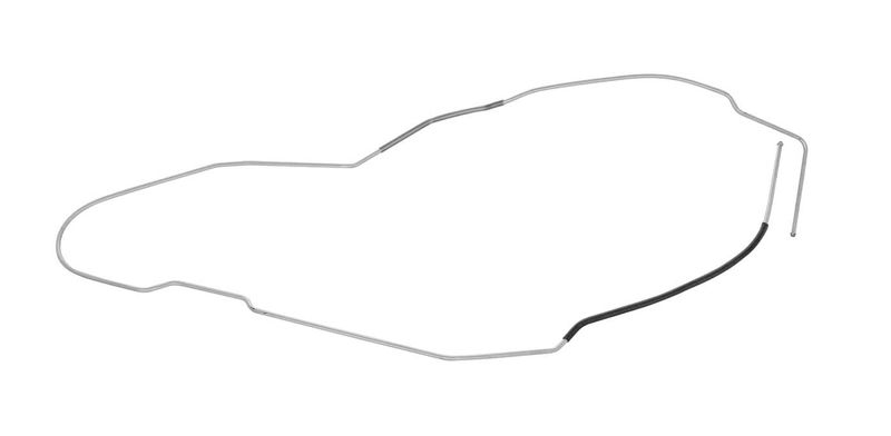 1964-67 Chevelle Hardtop Pre-Bent 3/8" OE Steel Front To Rear Fuel Line