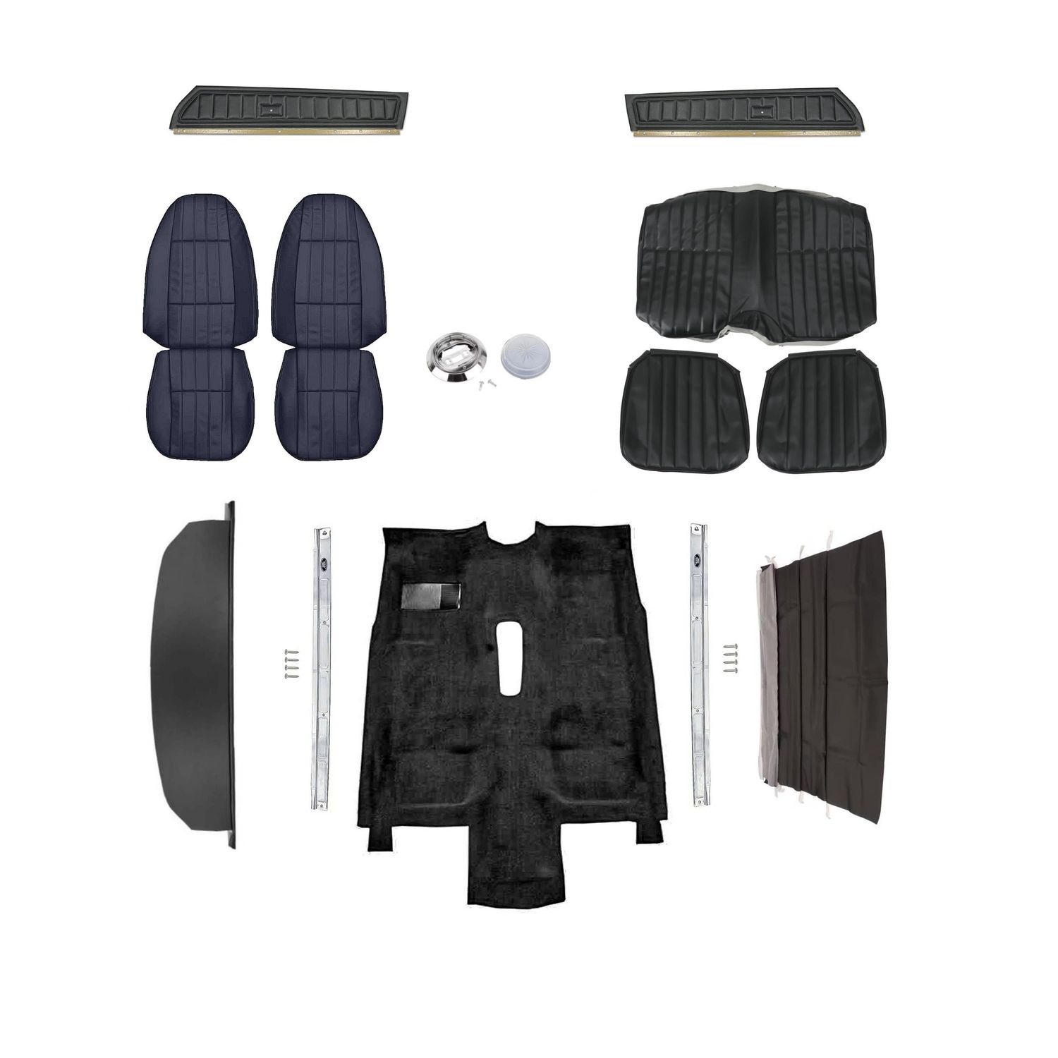 1975 Camaro Standard Interior Kit - Black