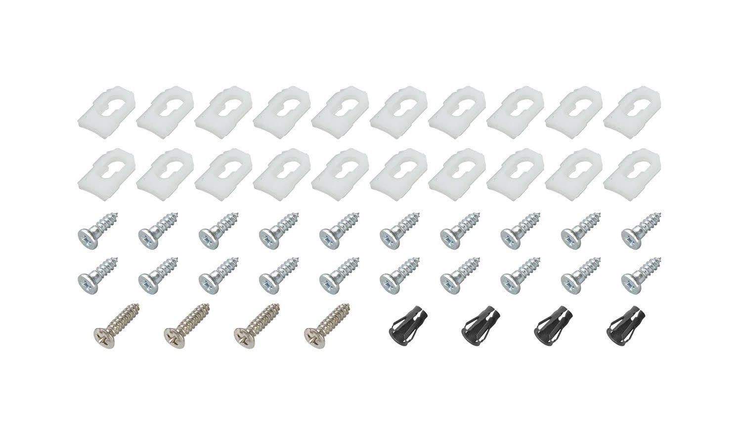 1968-69 Chevelle; Vinyl Top Molding Clips with Hardware; 48-peice Kit