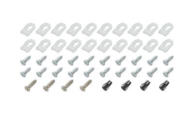 1968-69 Chevelle; Vinyl Top Molding Clips with Hardware; 48-peice Kit