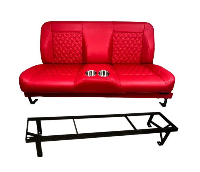 Distinctive Industries CTX60 Custom Seat w/ Mounting Bracket, 1960-87 Chevy GMC Truck - Diamond Inserts