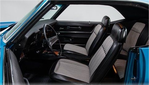 1969 Camaro Coupe Stage 3 Deluxe Interior Kit; AC; Houndstooth - Black/White