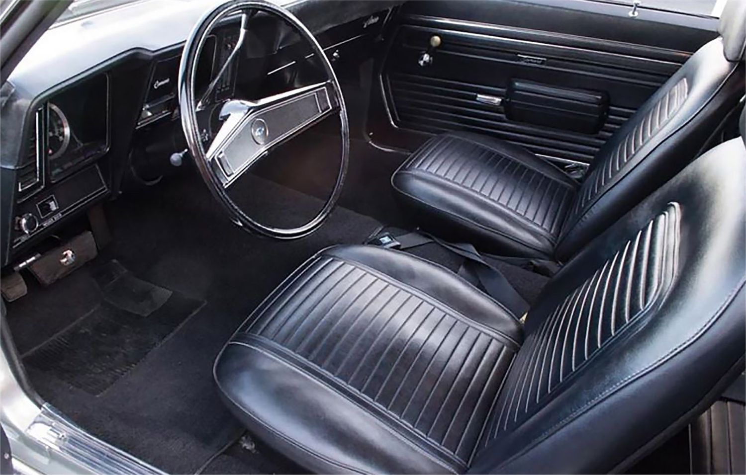 1969 Camaro Std Coupe Stage 3 Interior Kit  with AC -  Black