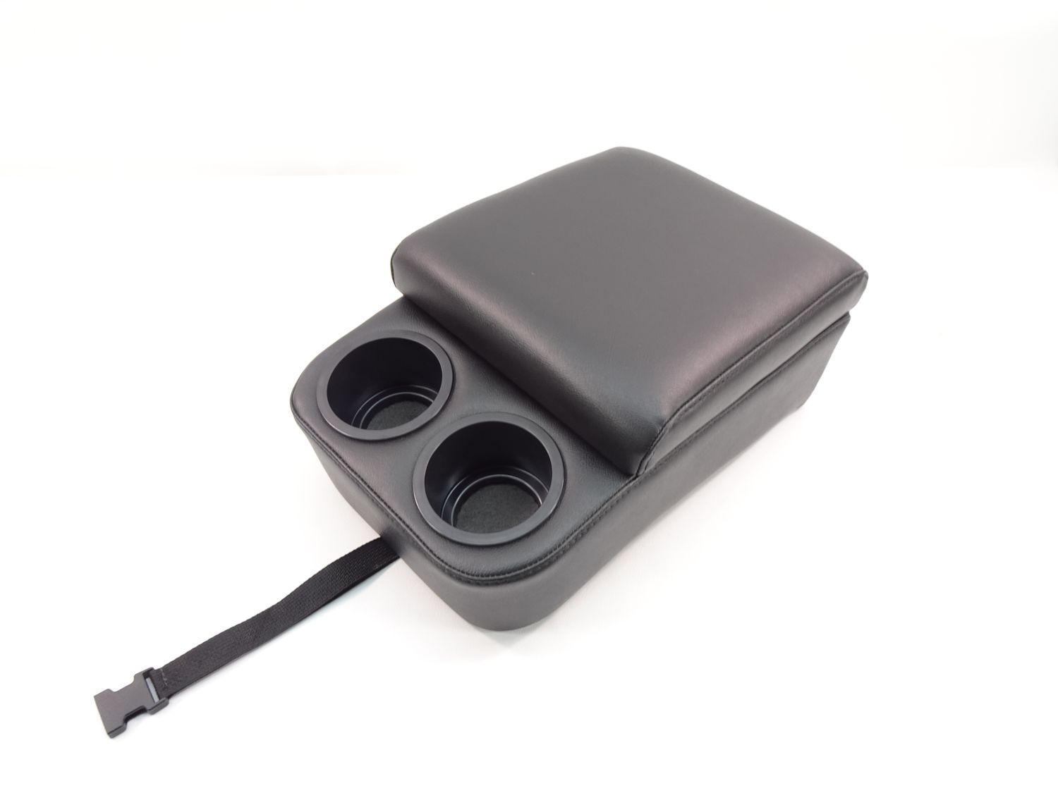 Black Bench Seat Deluxe Console w/ Cup Holders