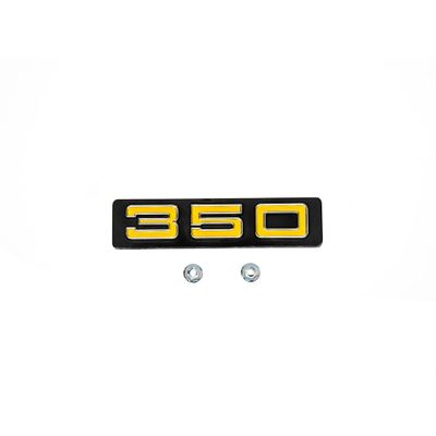 "350" Grille Emblem w/Hardware 1973-74 Chevy Truck, C/K 10
