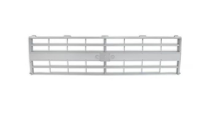 Silver Dual Lamp Grille 1985-88 Chevy Truck, C/K 10 Blazer Suburban w/ Emblem Mount