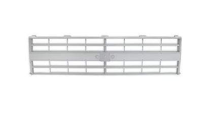 Silver Dual Lamp Grille 1985-88 Chevy Truck, C/K 10 Blazer Suburban w/ Emblem Mount