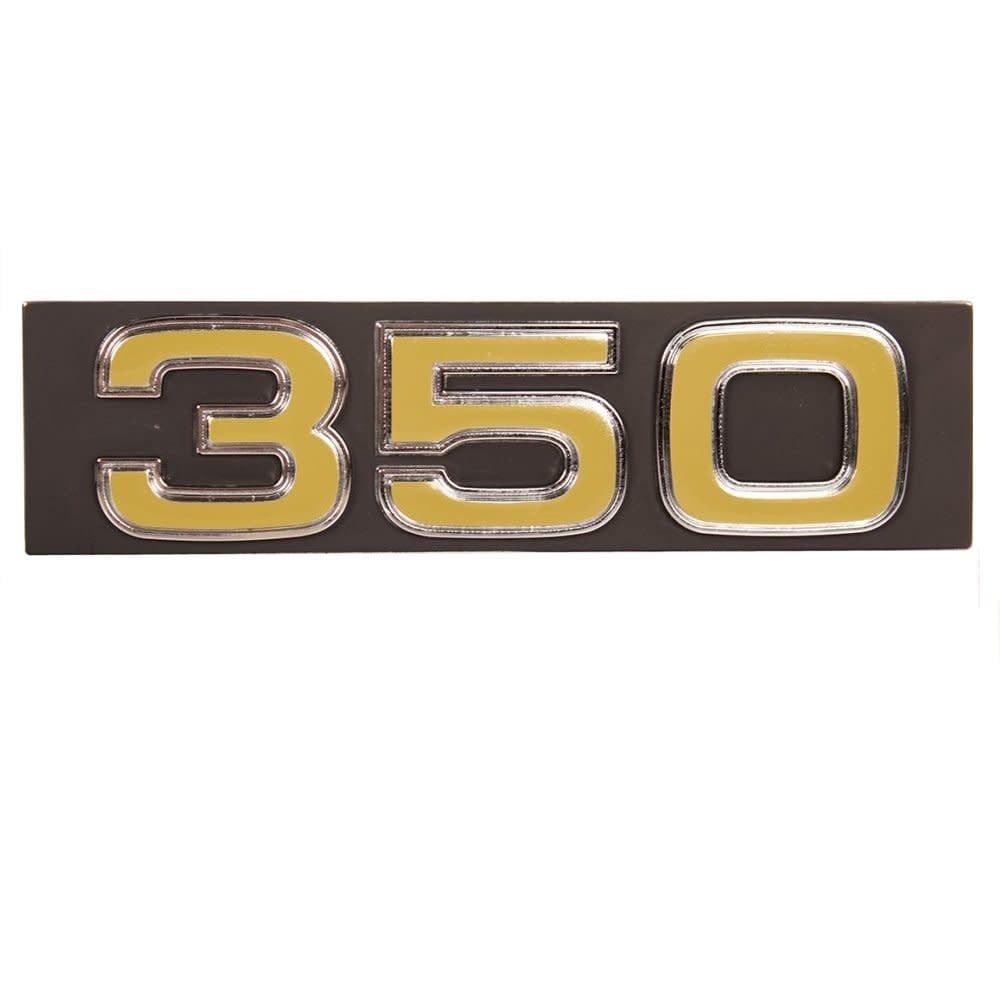 "350" Grille Emblem w/Hardware 1975-76 Chevy Truck, C/K 10