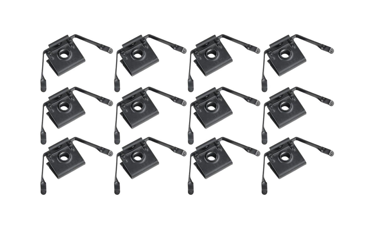 Pinchweld Molding 12-Piece Clip Set; 1966-67 Chevelle Convertible