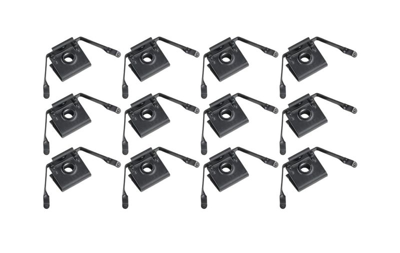 Pinchweld Molding 12-Piece Clip Set; 1966-67 Chevelle Convertible