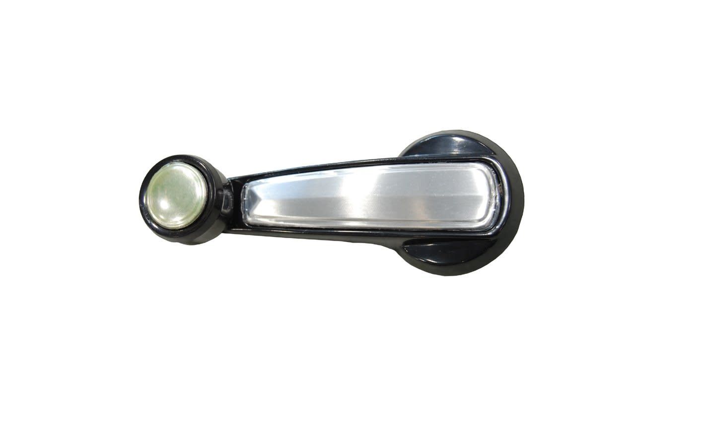 Black &amp; Chrome Window Crank Handle; 1973-80 Chevy GMC Blazer Truck C/K