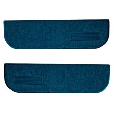 Lower Door Panel Carpet Inserts w/ Vents, 1973-87 Chevy Truck C10, (Dark Blue)