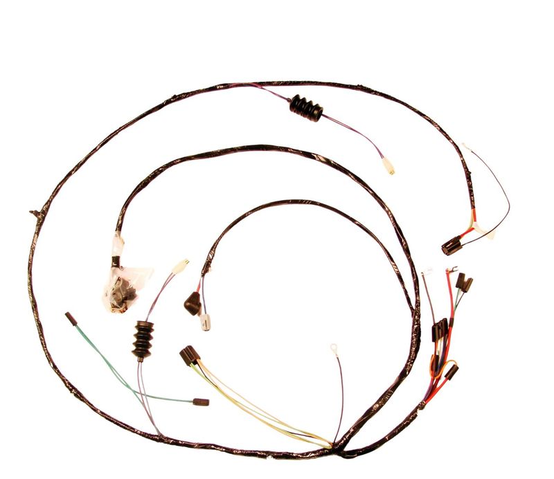 1967 Camaro Std Front Light Harness;  V8 w/Warning Lights &amp; Ext Voltage Regulator