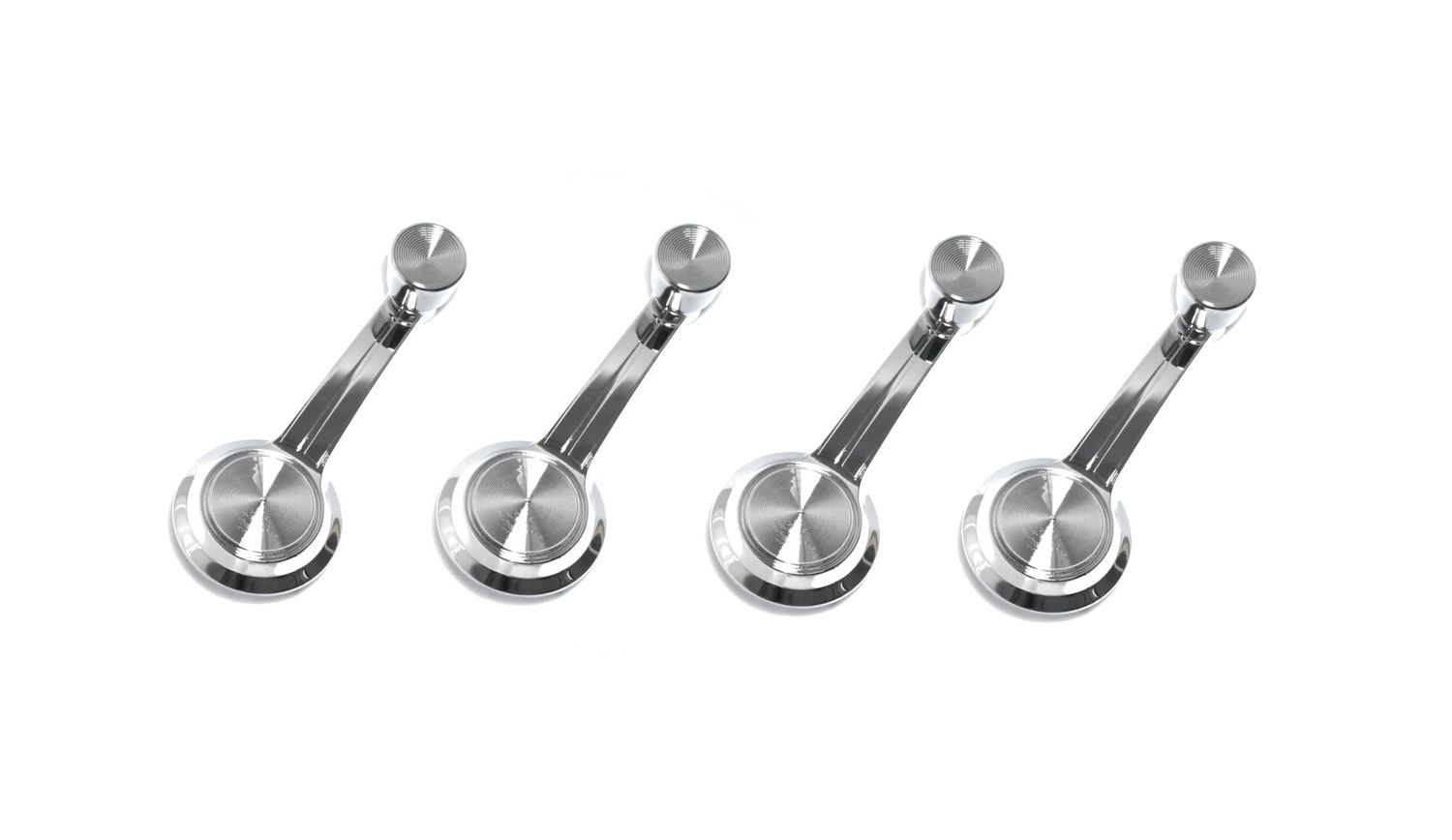 1965-66 Chevelle Chrome Knob Window Cranks 4 Pc Set