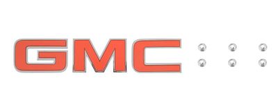 1983-88 GMC Pickup Grille Emblem Letter Set w/ Hardware