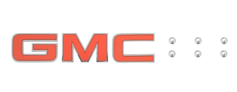 1983-88 GMC Pickup Grille Emblem Letter Set w/ Hardware