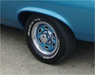 Rally Wheel Center Hub Cap Set of 4; 1970-81 Camaro; 1971-72 Chevelle; 1971-78 Nova