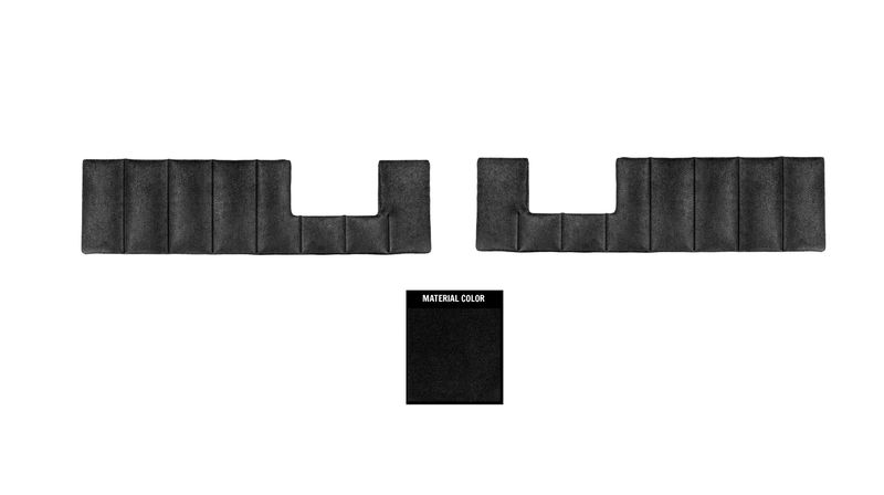 Black Cloth Door Panel Pocket Inserts 1981-87 Chevy Truck, C/K 10