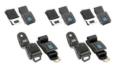 1967-69 Camaro Firebird Standard Seatbelts Front and Rear (5 Belts)