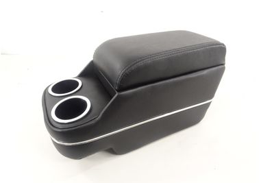 Custom Console w/ Cup Holders w/ Chrome Trim Black - Fits Over Existing Console 1967-69 Camaro; 1968-72 A-Body