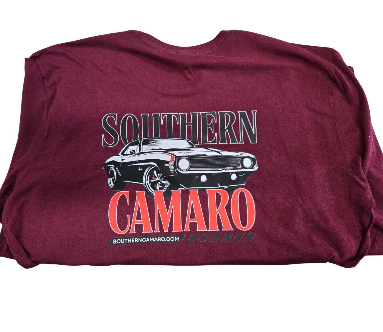 Long Sleeve Maroon Camaro  XL Shirt