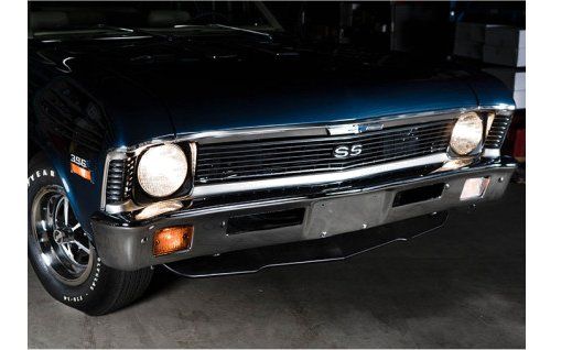 1968-74 Chevy Nova Pro Touring Front Spoiler with Hardware; Black