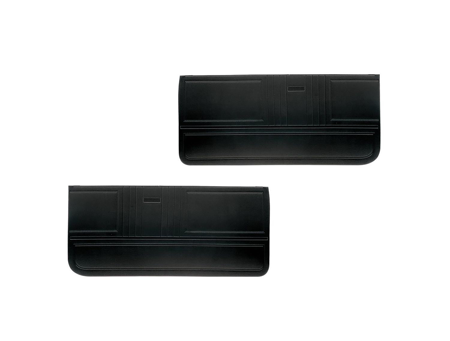 1967 Camaro; 1967 Firebird Standard Un-Assembled Front Door Panel - Pair - Black