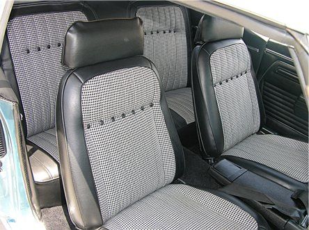 1969 Camaro Coupe Stage 3 Interior Kit: Houndstooth Seats; AC; Standard Panels- Black