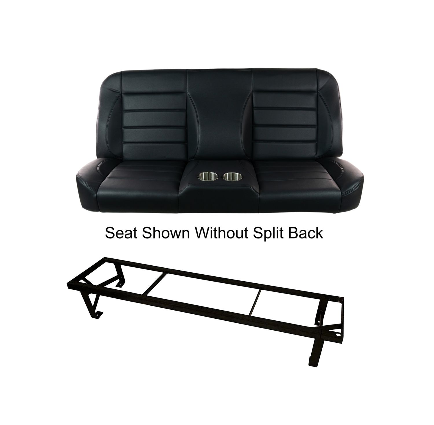 Distinctive Industries CTX60 Split Back Custom Seat w/ Mounting Bracket; 1960-87 Chevy GMC Truck -  Horizontal Inserts