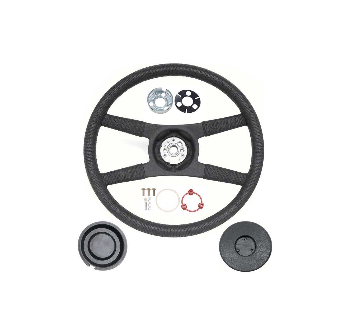 Z28 4 Spoke Rope Style Steering Wheel Kit;  1971-81 Camaro Z28
