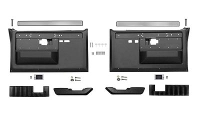 1981-87 Chevy GMC Truck Blazer OE Style Door Panel Kit - with Power Windows &amp; Locks; Black