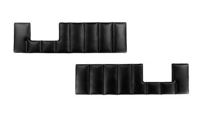 Black Vinyl Door Panel Pocket Inserts; Pair; 1981-87 Chevy GMC Blazer C/K 10