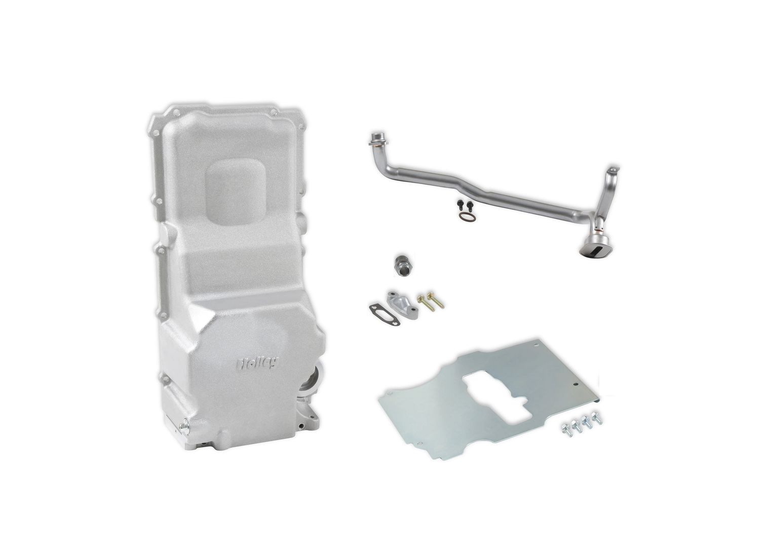 Holley GM LS Swap Oil Pan - Most Front Clearance - No Drain-Back Holes; 1967-1969 Camaro; 1964-1972 Chevelle; 1967-69 Firebird; 1968-1974 Nova;