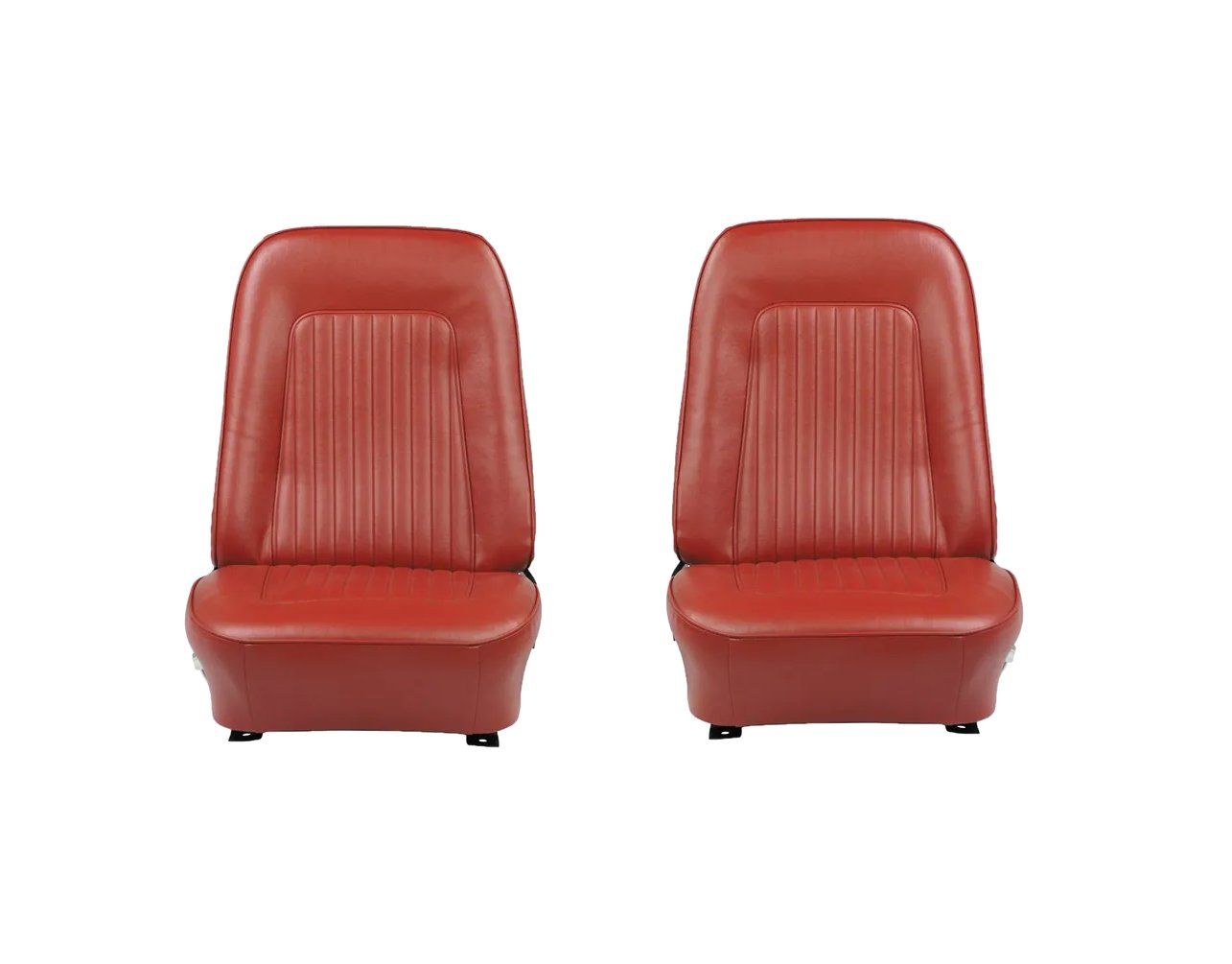 1967-68 Camaro Pre-Assembled Front Bucket Seats with Standard Red Upholstery
