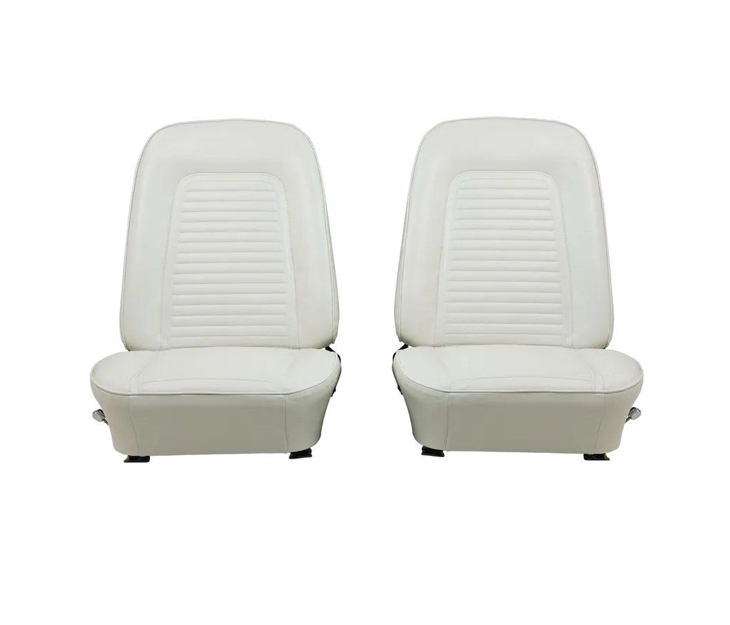 1969 Camaro Pre-Assembled Front Bucket Seats with Standard White Upholstery