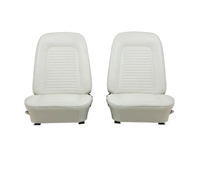 1969 Camaro Pre-Assembled Front Bucket Seats with Standard White Upholstery