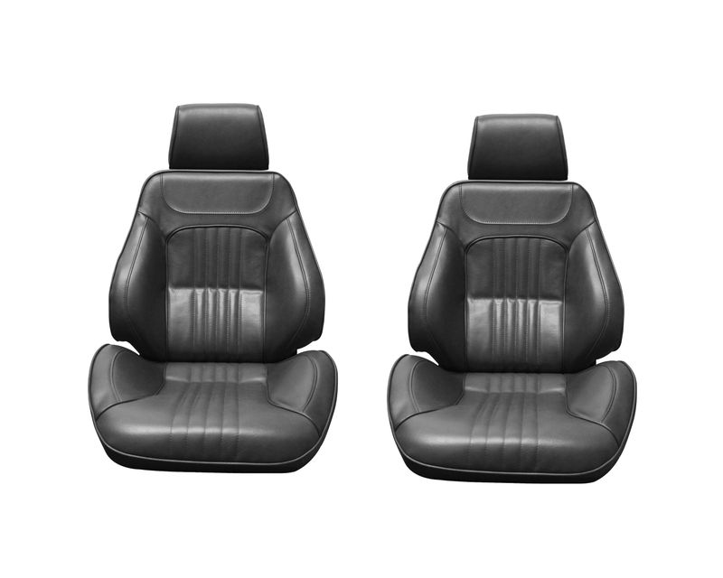 1971-72 Chevelle Distinctive Industries Touring II Bucket Seats; Pair; Choose Color
