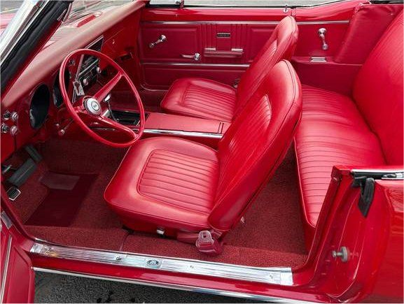 1967 Camaro Convertible Standard  Stage 3 Interior Kit without AC; Red