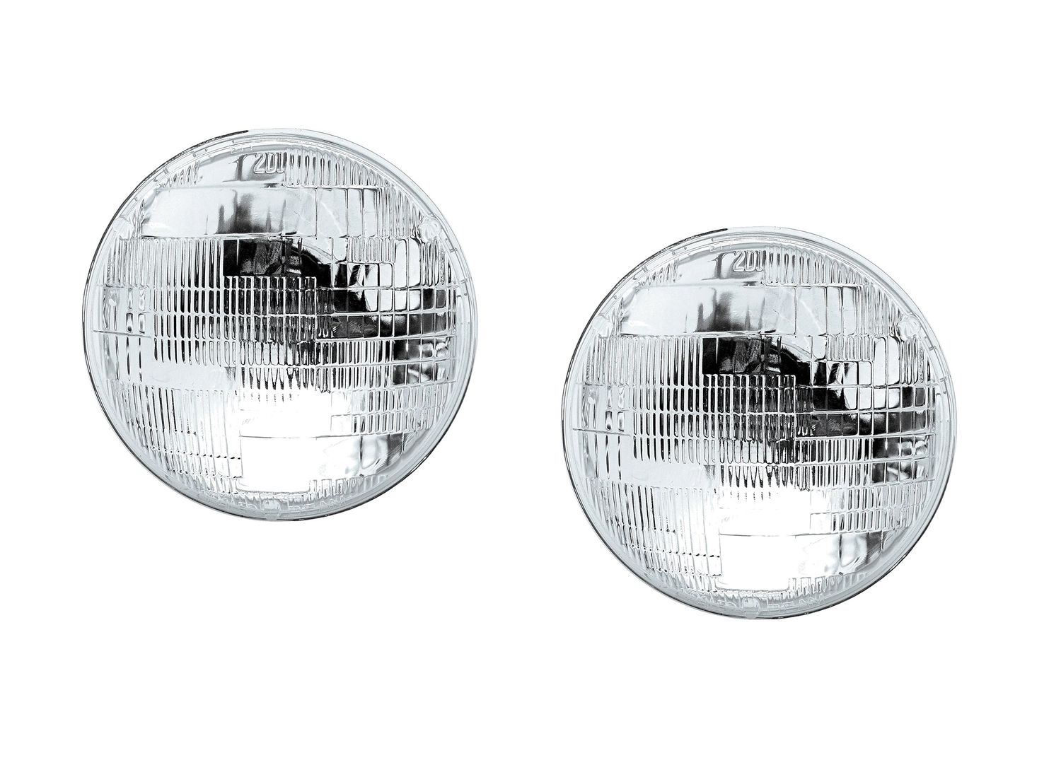 7" Halogen Sealed Beam Headlight; Replaces H6014 - Pair