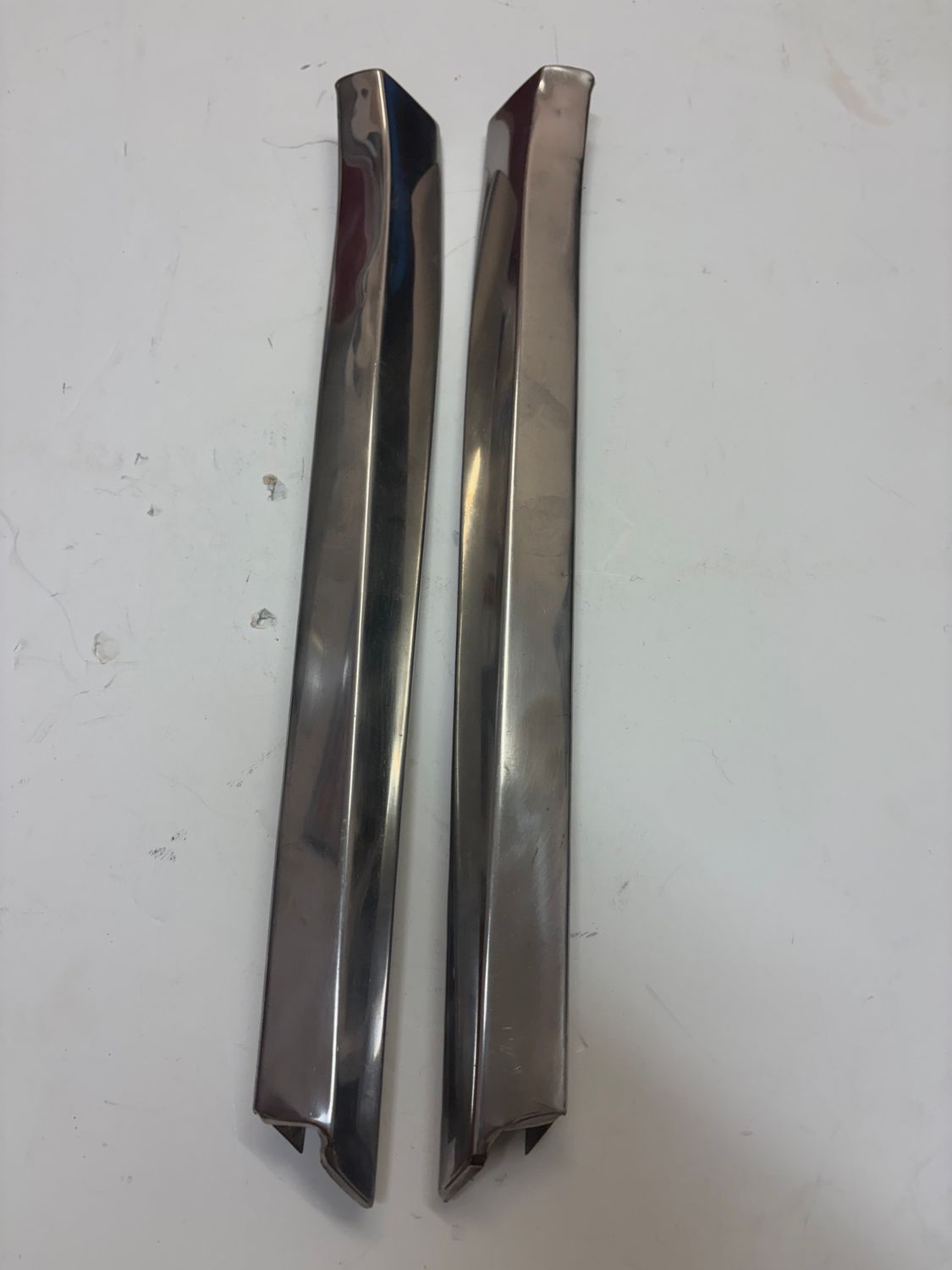 1968 Camaro Coupe Original GM Quarter Window Ledge Trim Molding 2-Piece Set - USED