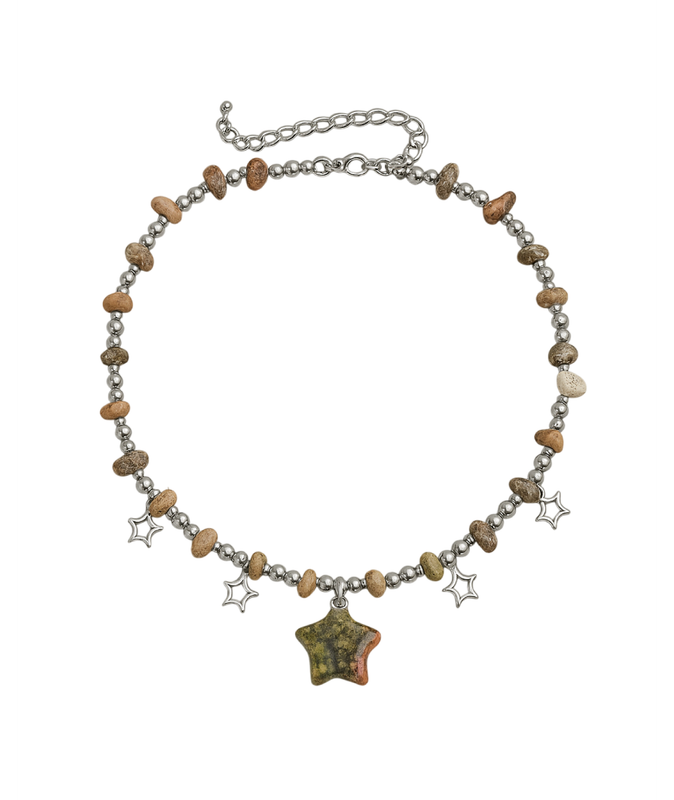 Collar de Piedras y Estrellas